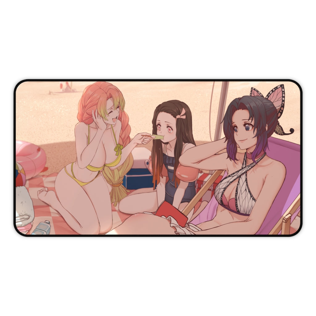 Demon Slayer Bikini Waifus Desk Mat - Sexy Anime Girls Mousepad - Gaming Playmat