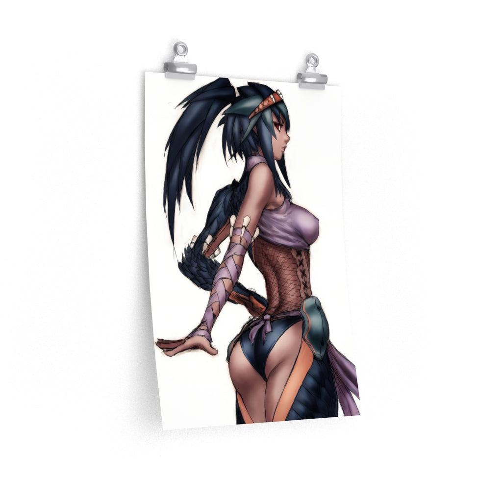 Nargacuga Monster Hunter Poster - Lewd Premium Matte Vertical Poster - Adult Wall Art