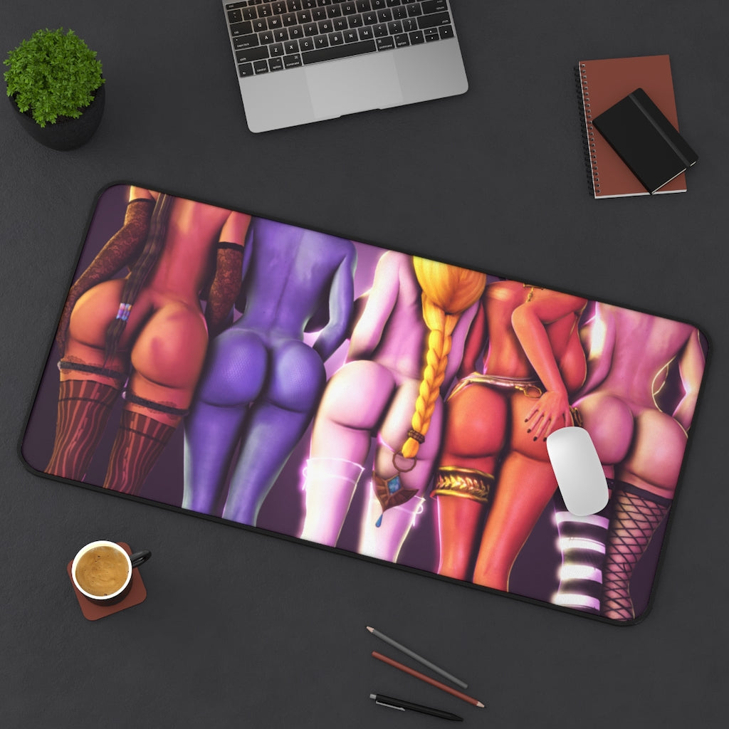 Sexy Butts Mouse Pad - Iconic Video Game Booties Desk Mat - Mousepad - MTG Playmat