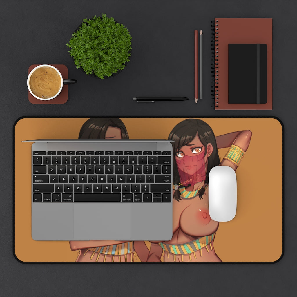 Overwatch Nude Tits Pharah and Captain Amari Desk Mat - Non Slip Mousepad