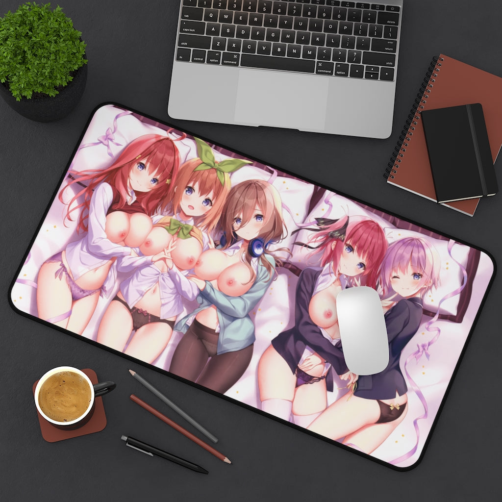 The Quintessential Quintuplets Anime Mousepad - Large Desk Mat - Ecchi Mouse Pad - MTG Playmat