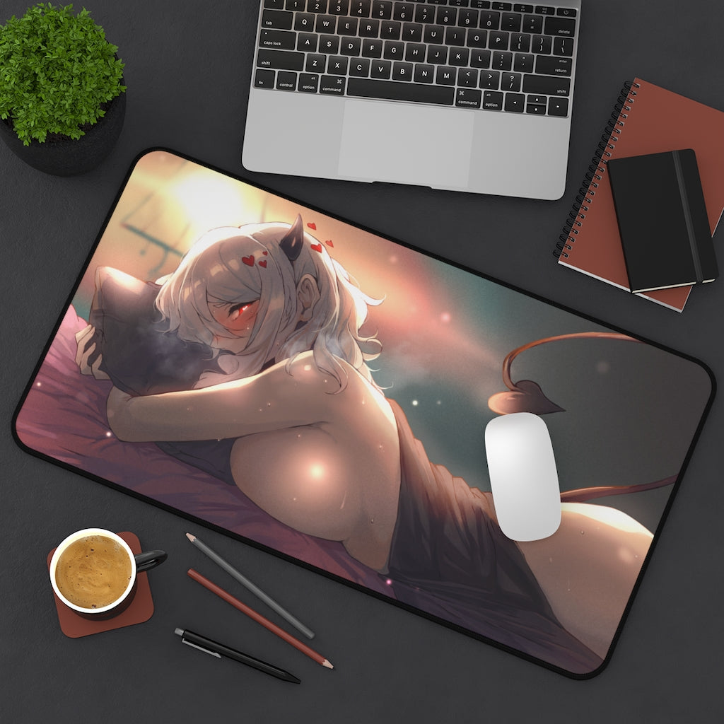 Helltaker Ecchi Mousepad - Big Boobs Modeus Large Desk Mat - Playmat