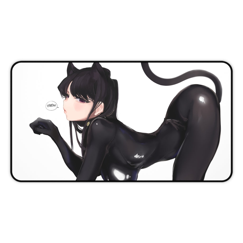 Komi San Sexy Mousepad - Neko Komi Can't Communicate Ecchi Desk Mat - Anime Playmat