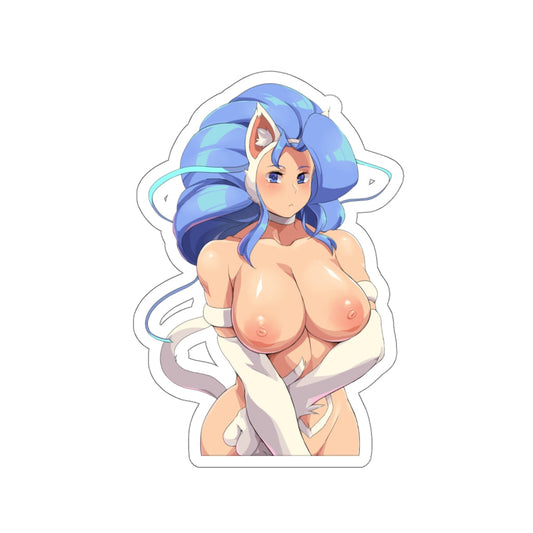 Felicia Boobies Vinyl Waterproof Sticker - Large Ecchi Darkstalkers Decal