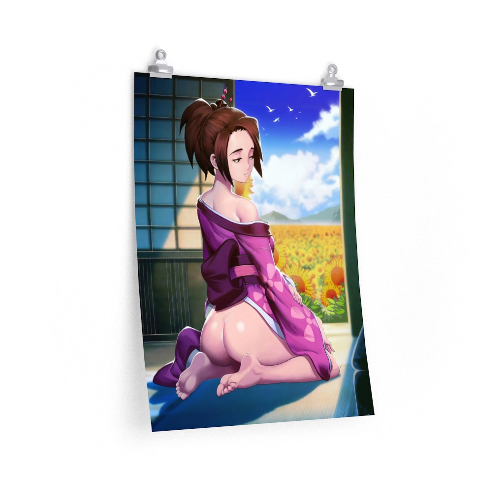 Nude Butt Fuu Samurai Champloo Ecchi Poster - Lewd Premium Matte Vertical Poster - Adult Wall Art