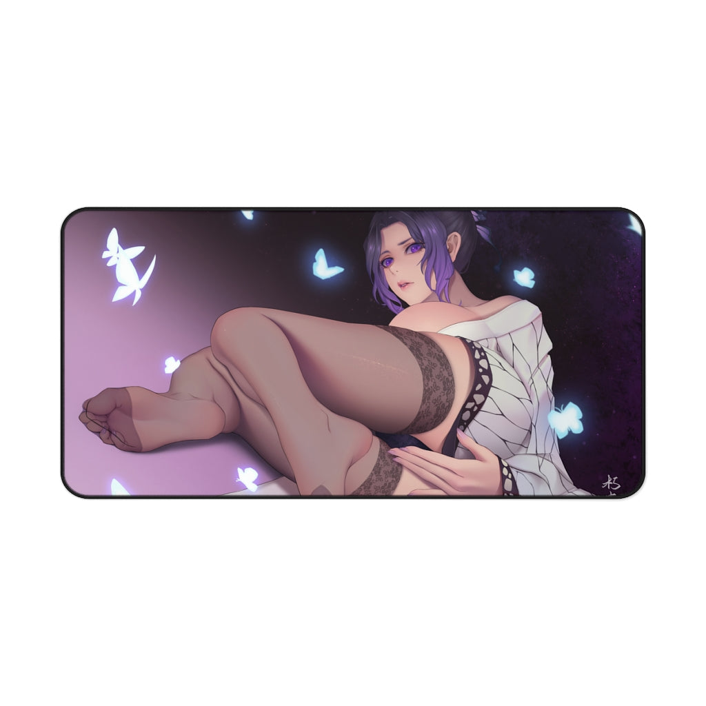 Demon Slayer Kochou Shinobu Shy Butt Desk Mat - Non Slip Mousepad