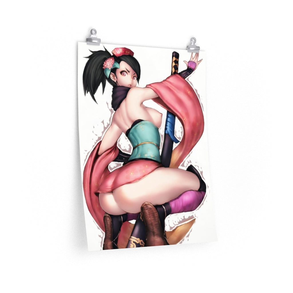 Momohime Oboro Muramasa Poster - Lewd Premium Matte Vertical Poster - Adult Wall Art