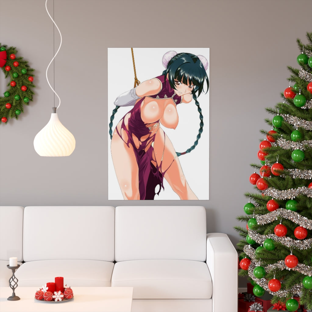 Bondage Wang Liu Mei Nude Tits Gundam 00 Poster - Lewd Premium Matte Vertical Poster - Adult Wall Art