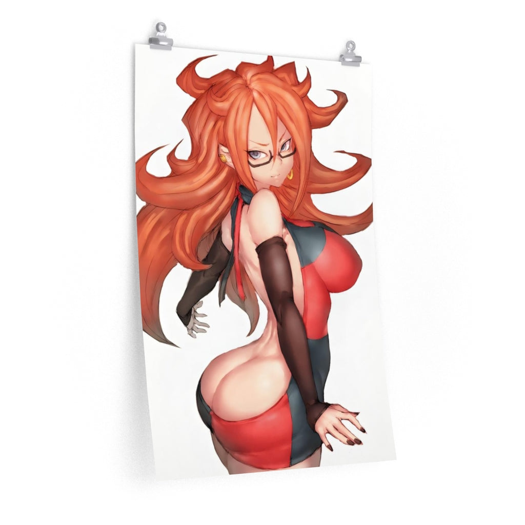 Android 21 Dragon Ball Poster - Lewd Premium Matte Vertical Poster - Adult Wall Art