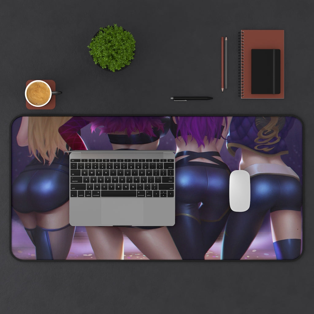 League of Legends Butts Sexy Mousepad - Ecchi Gaming Desk Mat - LoL Cute Butt Playmat