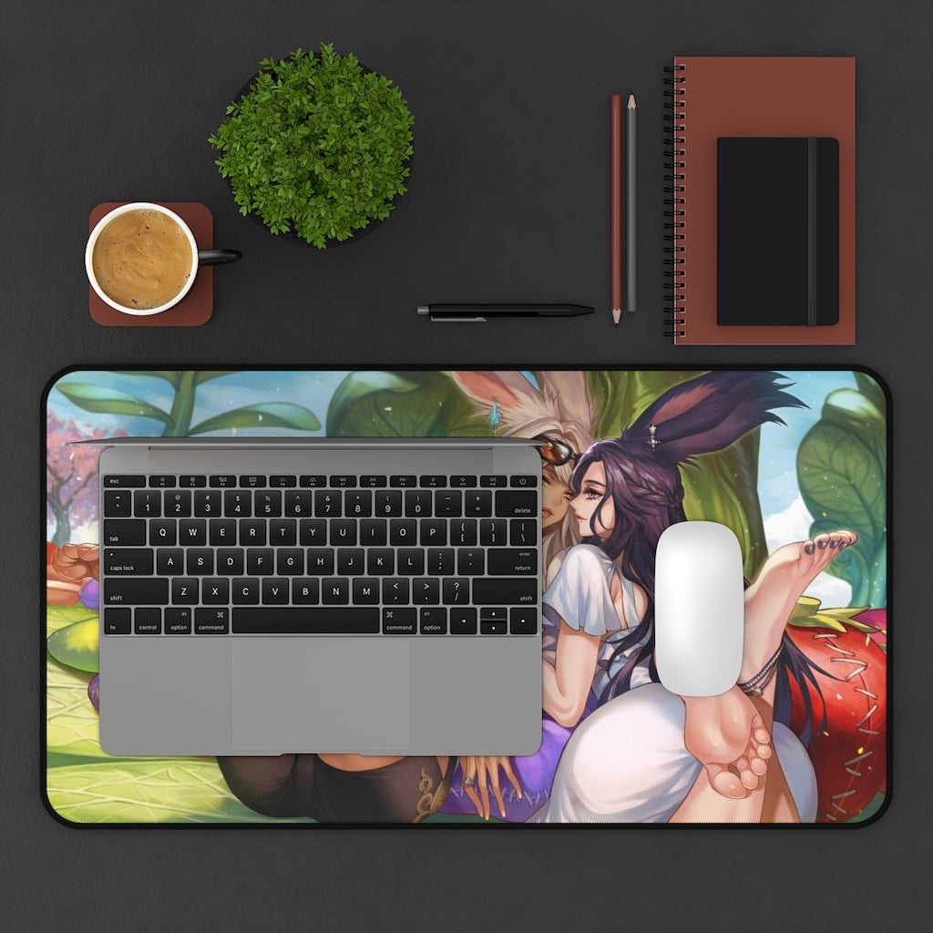 Final Fantasy 14 Mousepad - Ecchi Viera Large Desk Mat - Mtg Playmat