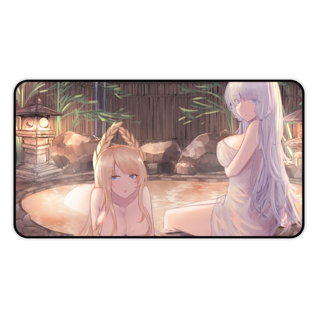 Azur Lane Boobs Mousepad - Onsen Large Desk Mat - Ecchi Mouse Pad - MTG Playmat