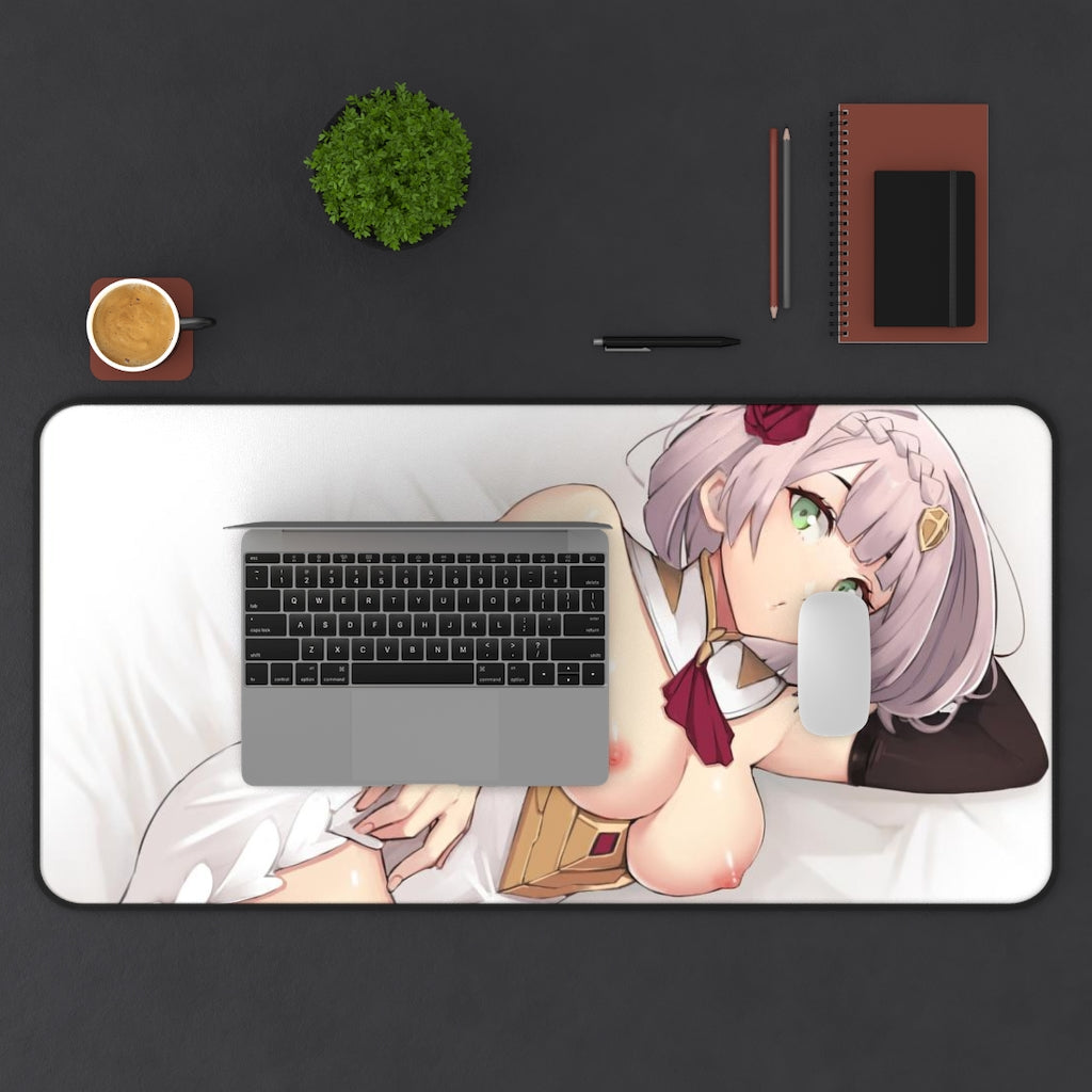 Nude Tits Noelle Genshin Impact Desk Mat - Non Slip Mousepad