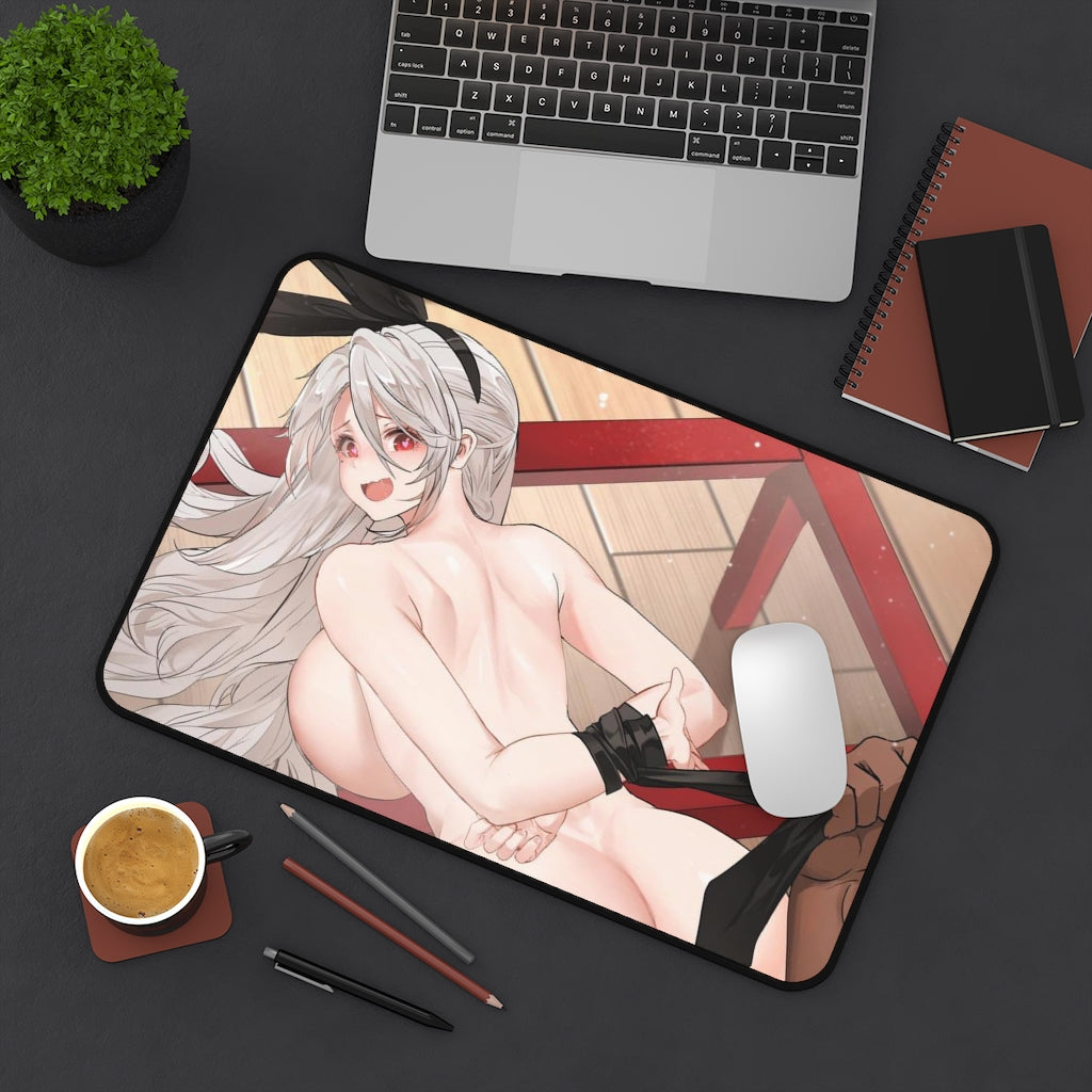 Tied Prinz Heinrich Azur Lane Desk Mat - Non Slip Mousepad