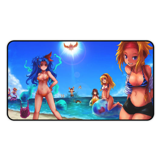 Romancing Saga Bikini Waifus Desk Mat- Sexy Anime Girls Mousepad - Gaming Playmat