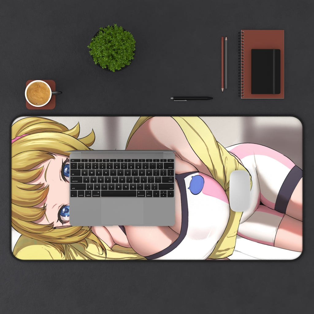 Sexy Hoshino Fumina Gundam Desk Mat - Non Slip Anime Mousepad