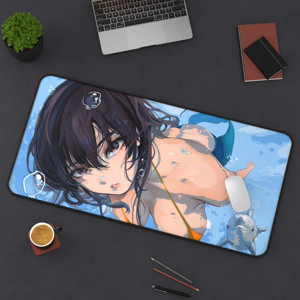 Komi San Sexy Mousepad - Mermaid Komi Can'T Communicate Ecchi Desk Mat - Anime Playmat