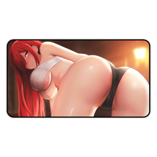 Fairy Tail Ecchi Mousepad - Big Butt Erza Scarlet - Large Desk Mat - MTG Playmat