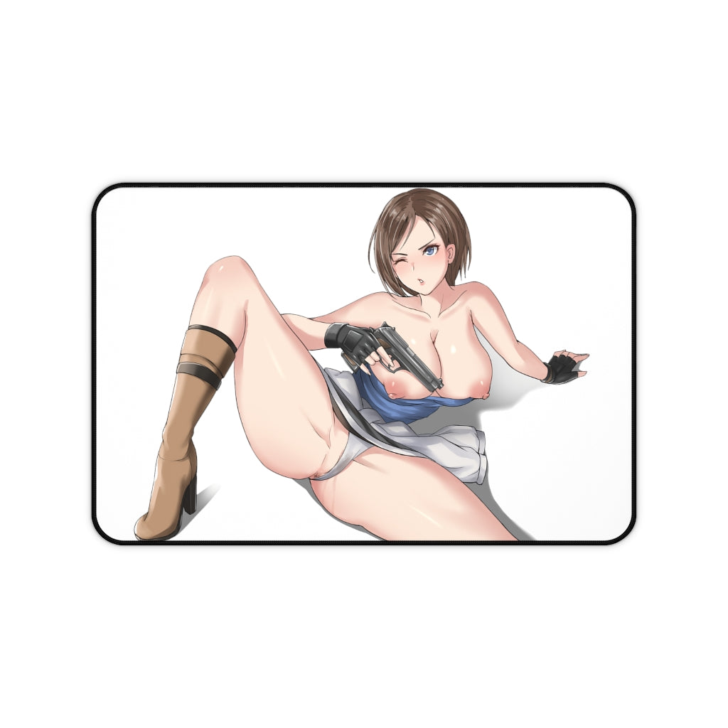 Resident Evil Hentai Tits Jill Valentine Desk Mat - Ecchi Mousepad - Adult Playmat