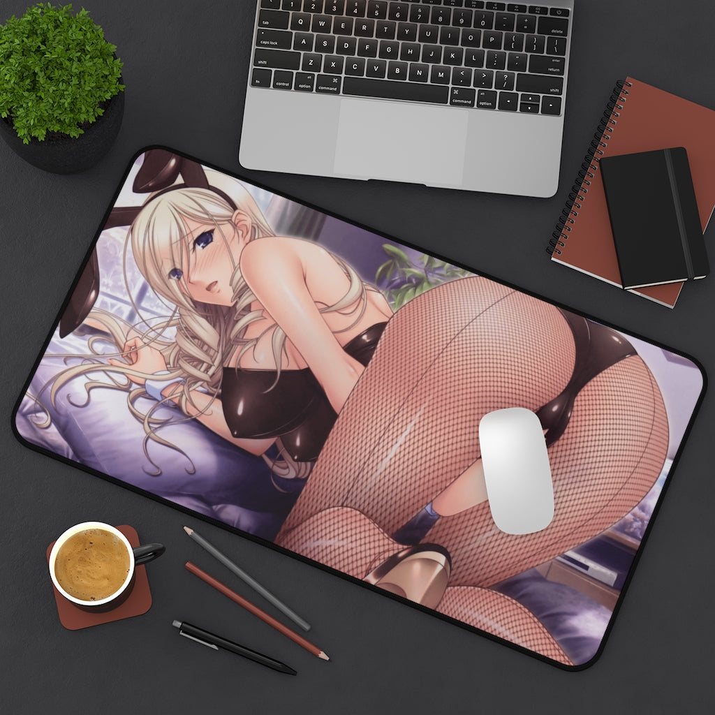 Celia Kumani Entory Walkure Romanze Bunny Girl Ass Desk Mat - Non Slip Mousepad