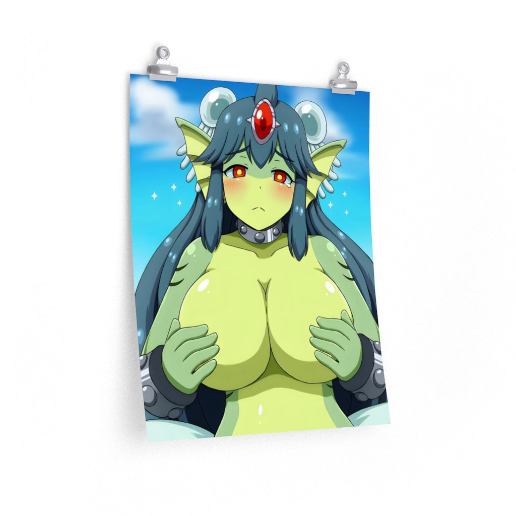 Giga Mermaid Boobs Shantae Ecchi Poster - Lewd Premium Matte Vertical Poster - Adult Wall Art