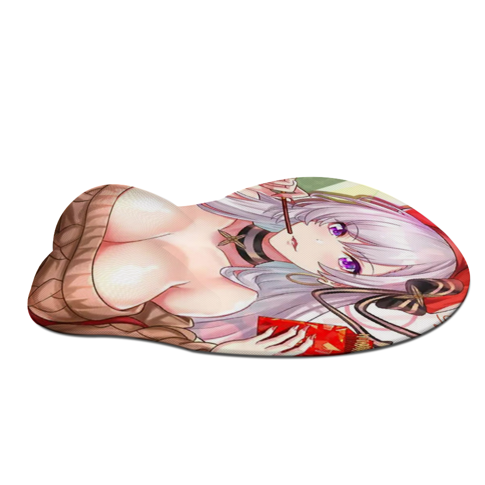 Anime 3D Boobs mousepad with Wrist Rest | Sexy Oppai Mouse pad for PC | Oppai mousepad with wrist support