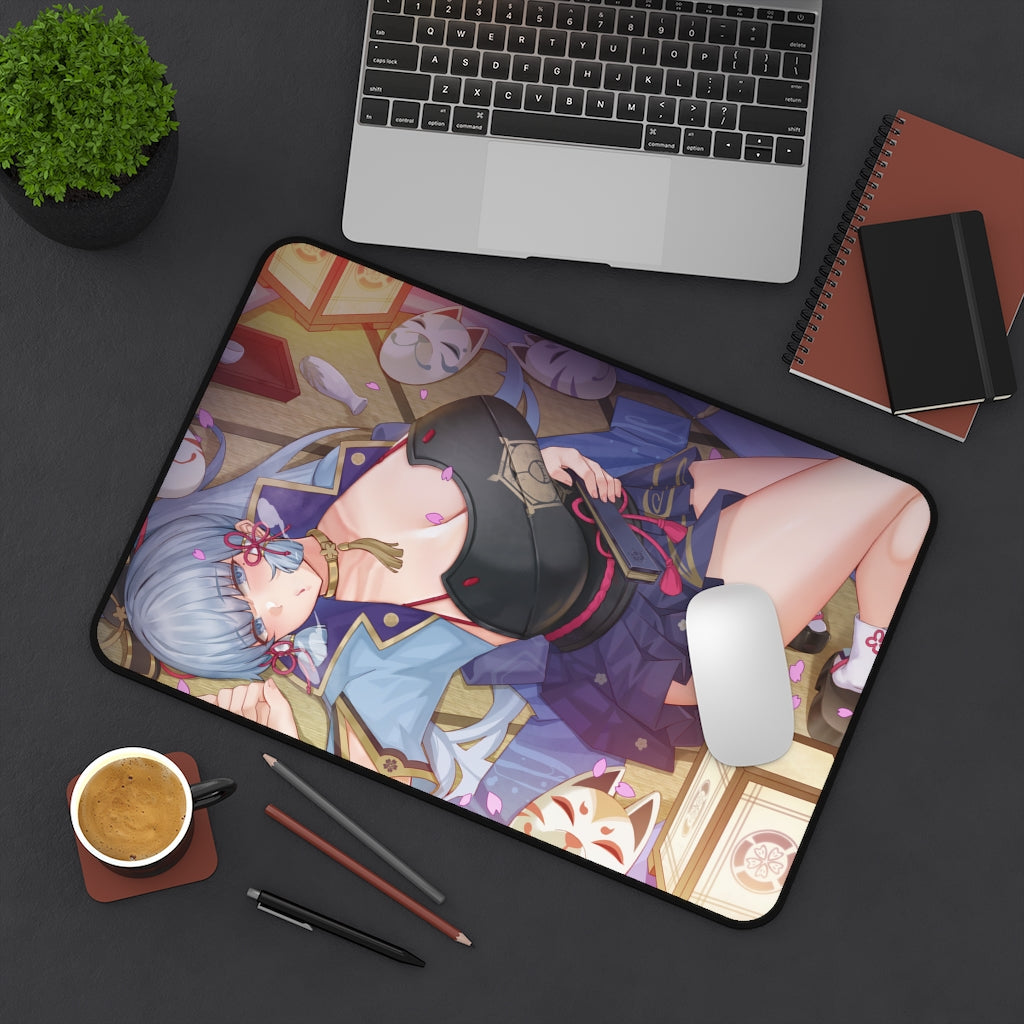 Genshin Impact Sexy Mousepad - Hot Ayaka Gaming Desk Mat - Ecchi Playmat