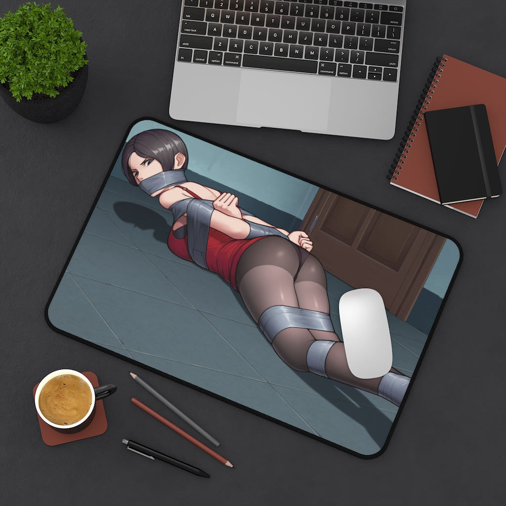 Ada Wong Pantyhose Resident Evil Shibari Bondage Desk Mat - Ecchi Mousepad - Adult Playmat