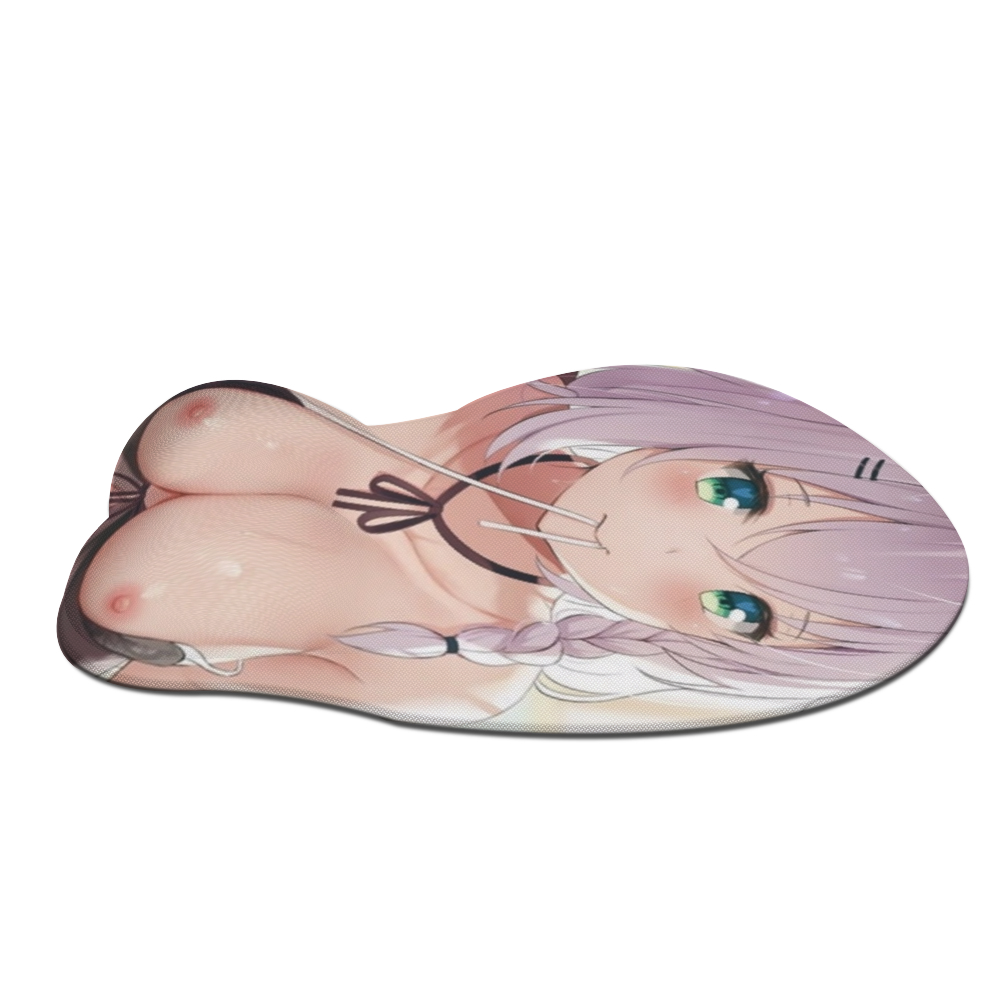 Anime 3D Boobs mousepad with Wrist Rest | Sexy Oppai Mouse pad for PC | Oppai mousepad with wrist support