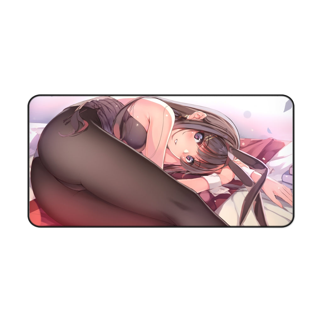 Rascal Does Not Dream Of Bunny Girl Senpai Ecchi Mousepad - Mai Sakurajima Large Desk Mat