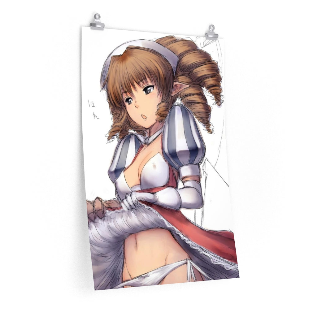 Iron Princess Ymir Queen's Blade Poster - Lewd Premium Matte Vertical Poster - Adult Wall Art