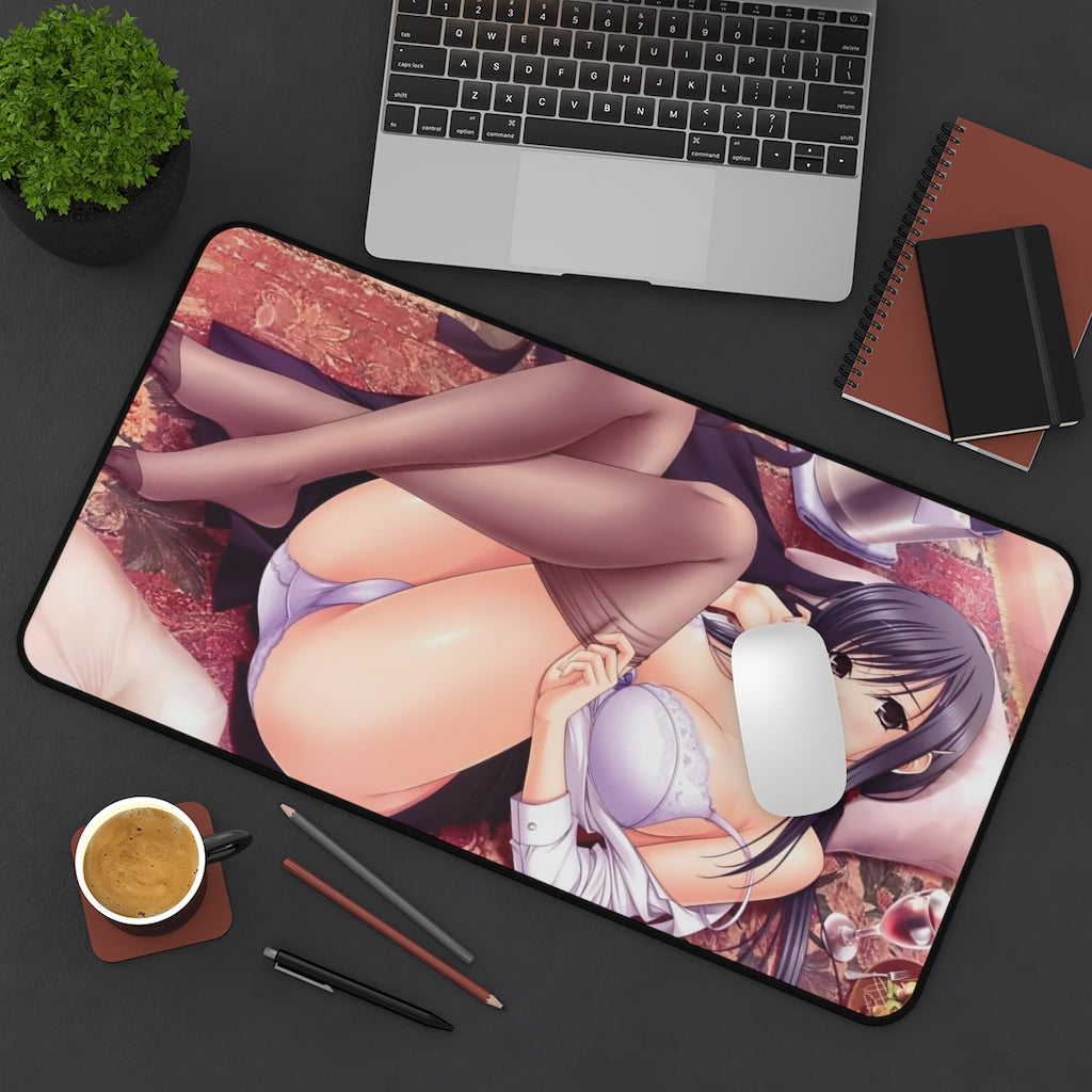 Sexy Panties Hiiragi Ayako Walkure Romanze Desk Mat - Non Slip Mousepad