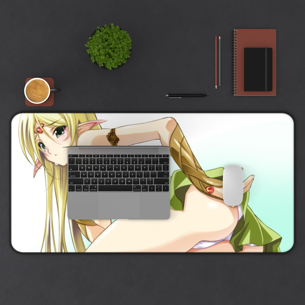 Record Of Lodoss War Ecchi Mousepad - Deedlit Panties Desk Mat - Sexy Anime Girl Playmat