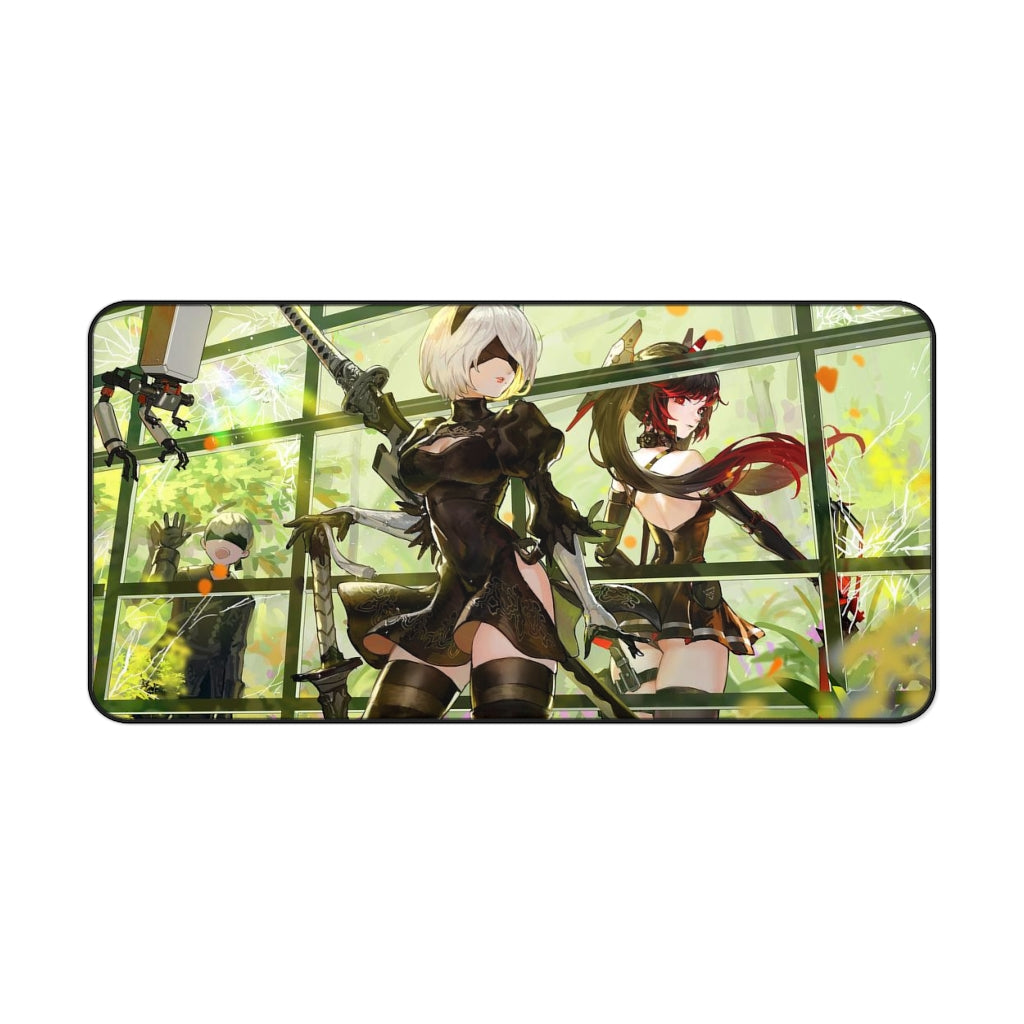 Nier Automata X Punishing Gray Raven Crossover Mousepad - Large Gaming Desk Mat - Ecchi 2b Playmat