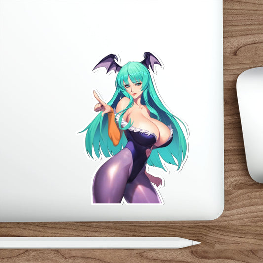 Darkstalkers Morrigan Big Boobs Waterproof Sticker - Ecchi Vinyl Decal