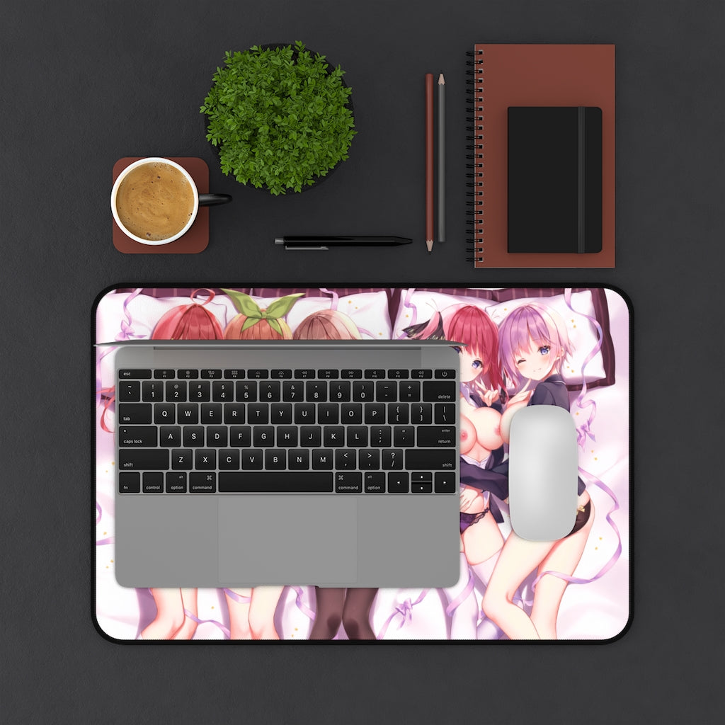 The Quintessential Quintuplets Anime Mousepad - Large Desk Mat - Ecchi Mouse Pad - MTG Playmat