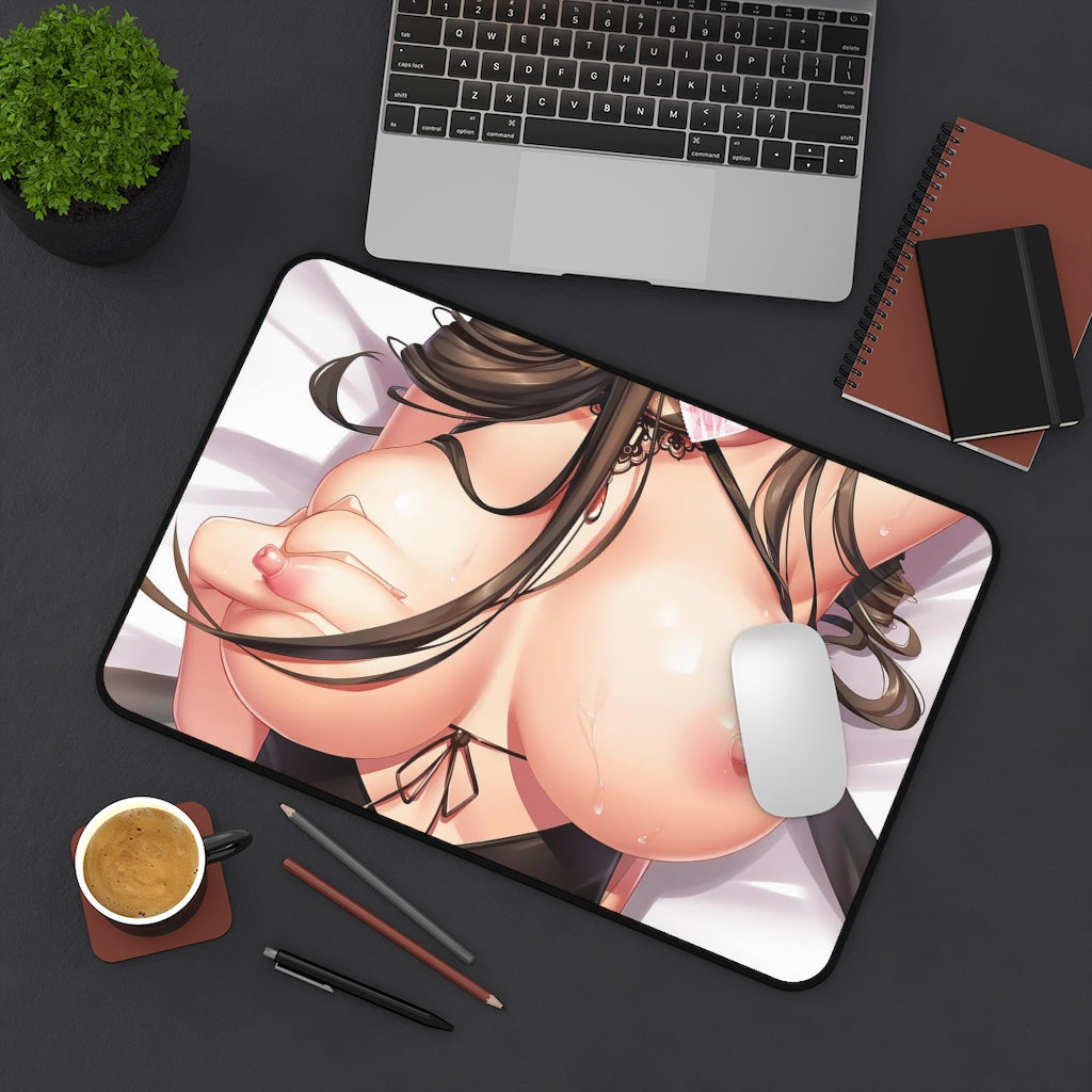 Large Anime Ecchi Desk Mat | Huge Oppai Boobs | Big Gaming Mousepad - MTG Playmat