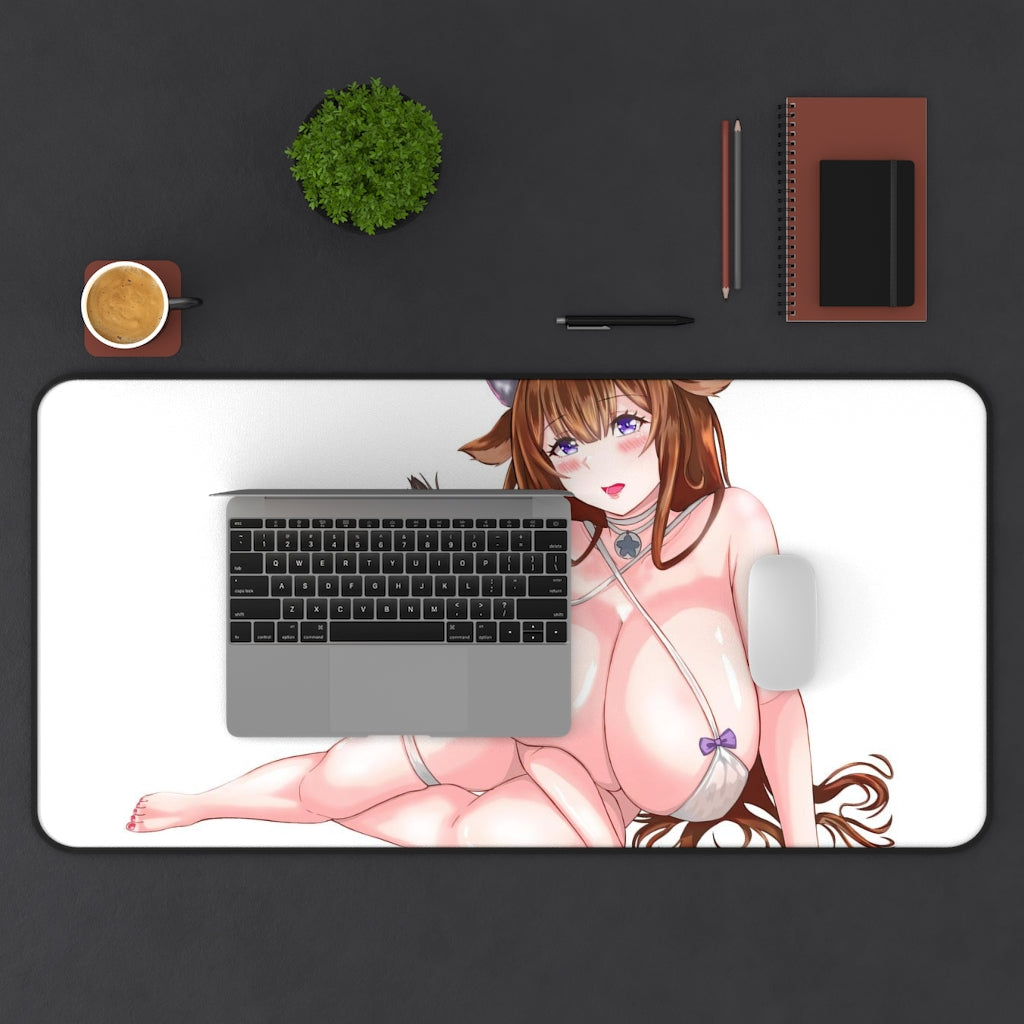 Azur Lane Sexy Mousepad - Thick Boobs Kashino Desk Mat - Ecchi Gaming Playmat