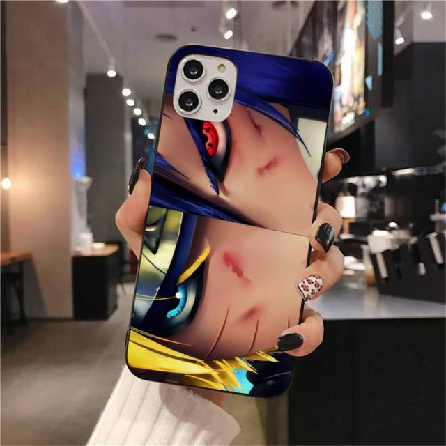 Naruto anime phone case -  Itachi Uchiha,  Sasuke , Kakashi Eyes Phone Case -  For iphone 13 12 11 Pro Mini XS Max 8 7 Plus