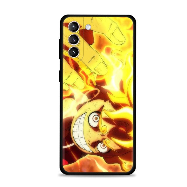 One Piece Samsung phone case | Gear 5 Luffy Phone case | Joy boy Phone case | Anime Samsung phone case Luffy and the Straw hats