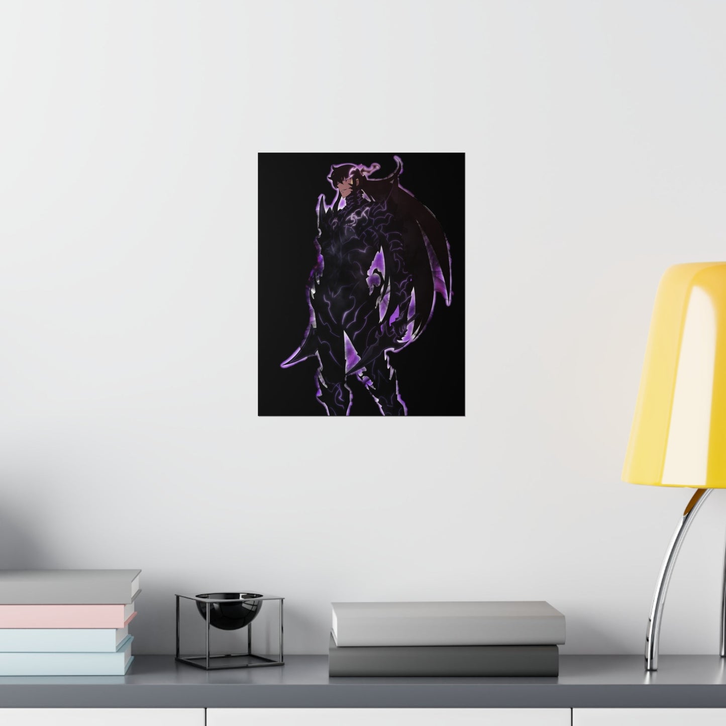 Solo Leveling Poster - Premium Matte Vertical Poster - Sung Jin Woo God Form Anime Wall Art Decor