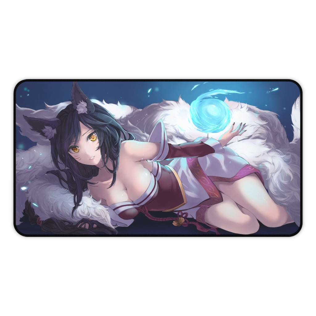 Ahri Anime Mousepad - Large Desk Mat - Ecchi Mouse Pad - MTG Playmat