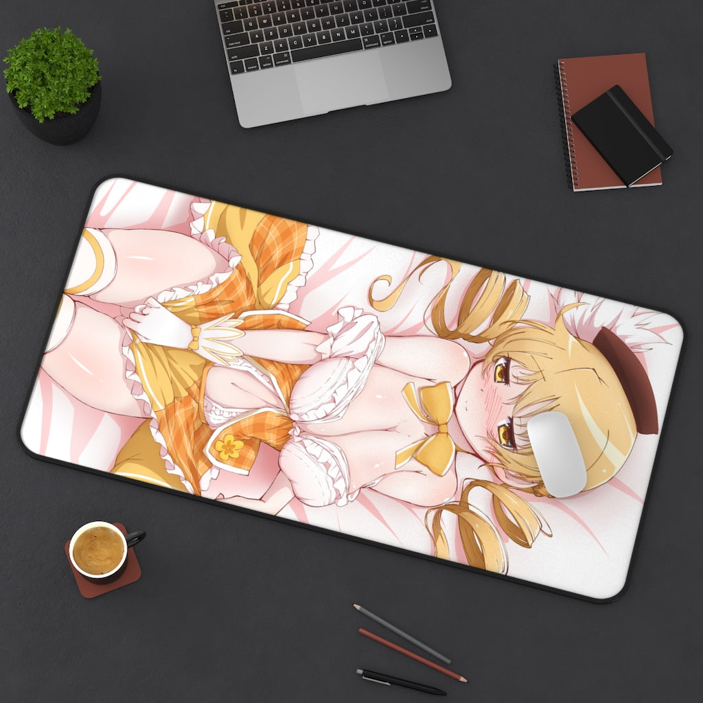 Puella Magi Madoka Magica Sexy Mousepad - Tomoe Mami Anime Desk Mat - Ecchi Playmat