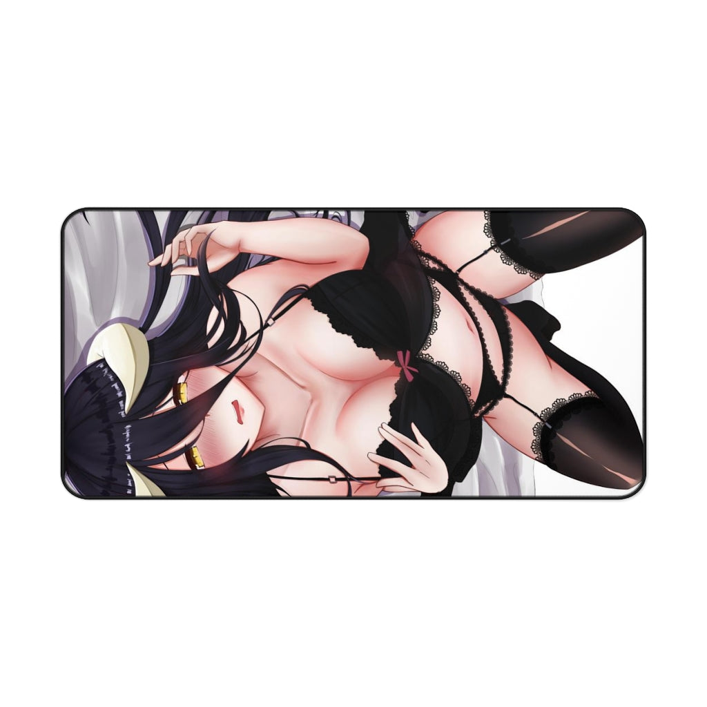 Overlord Sexy Mousepad - Black Lingerie Albedo Anime Desk Mat - Ecchi Playmat