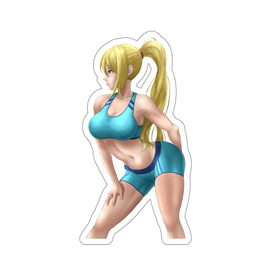 Metroid Waterproof Sticker - Samus Gym Gear Vinyl Car Decal