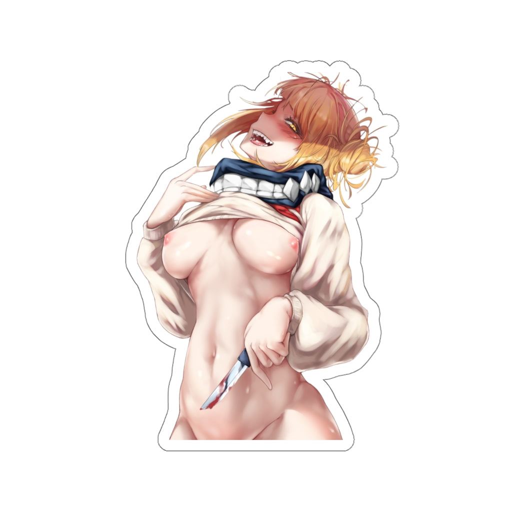 Psycho Himiko Toga Nude Tits Waterproof Sticker - Ecchi Anime My Hero Academia Vinyl Car Decal