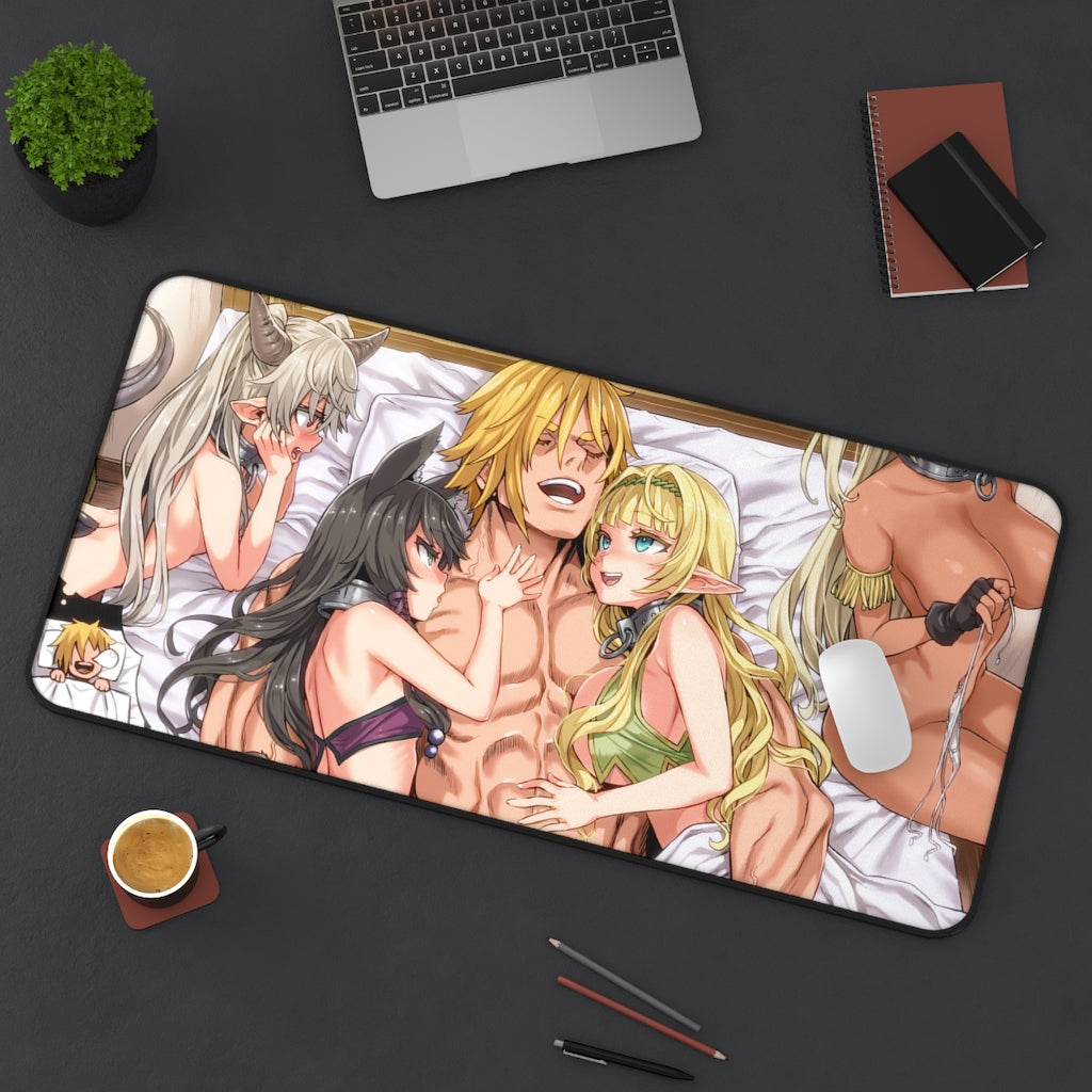 How Not to Summon a Demon Lord Sexy Harem Desk Mat - Non Slip Anime Mousepad