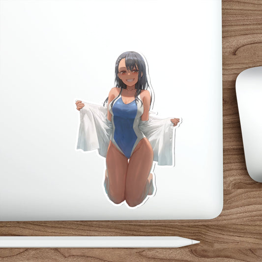 Swimsuit Nagatoro Waterproof Sticker - Ecchi Vinyl Decal