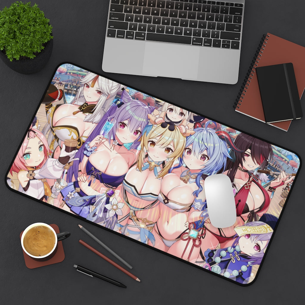 Sexy Genshin Impact Mousepad - Desk Mat - Big Gaming Mouse Pad - MTG Playmat