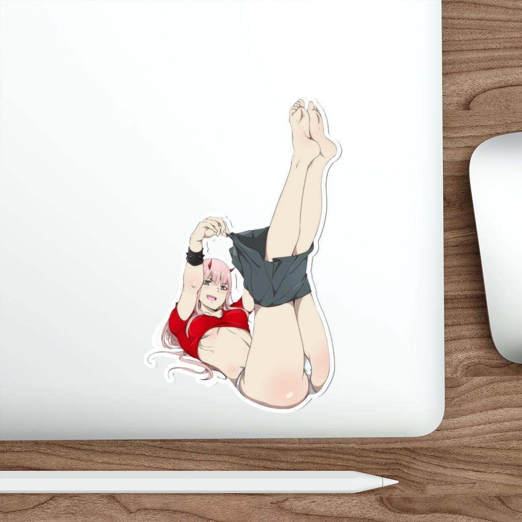 Zero Two Waterproof Sticker - Darling in the Franxx Ecchi Decal